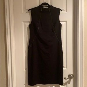 Black Calvin Klein DoubleZipper LBD